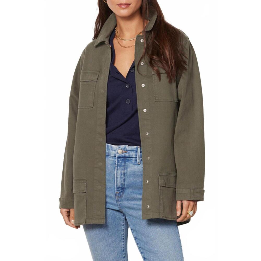 NEW GOOD AMERICAN utility jacket in fern